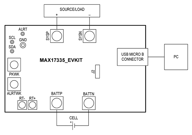 Location Circuit - Analog Devices Inc. MAX17335 Evaluation Kit